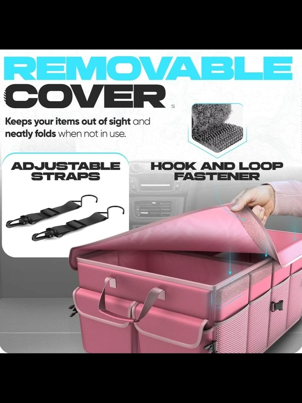 FORTEM Collapsible Pink Trunk Organizer- NEW!!!!